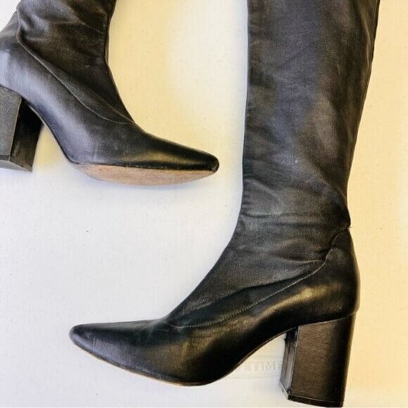 Anine Bing Taylor Over The Knee Luxury Leather Boots 37 - Picture 11 of 15